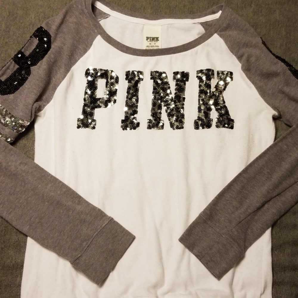 White PINK Long Sleeve